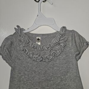 Cherokee Gray Ruffled Kids Dress